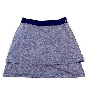 Izod Golf Heathered Lavender Purple Tiered Skort with Pockets & Stretch SZ XS